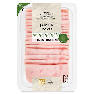 Jamón de pavo finas lonchas Dia Nuestra Alacena 180 g-0 Jamón de pavo finas lonchas Dia Nuestra Alacena 180 g-0