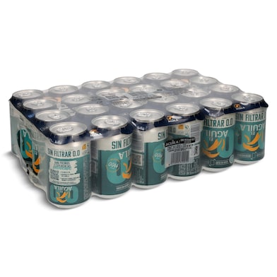 Cerveza sin filtrar 0,0 El aguila pack 24 x 33 cl-0