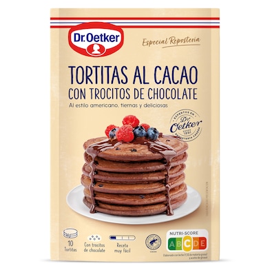 Preparado para tortitas al cacao con chocolate Dr. Oetker 210 g-0