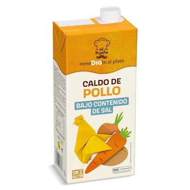 Caldo de pollo bajo en sal Dia Al Punto 1 L-0