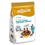 Cereales rellenos con cacao y avellana sin gluten Gran Dia 400 g