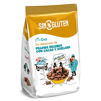 Cereales rellenos con cacao y avellana sin gluten Gran Dia 400 g-0 Cereales rellenos con cacao y avellana sin gluten Gran Dia 400 g-0