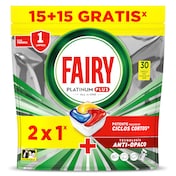 Pastillas lavavajillas platinium Fairy 30 unidades