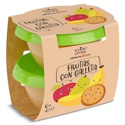 Puré de frutas con galleta Dia Fruticampo pack 2 x 130 g