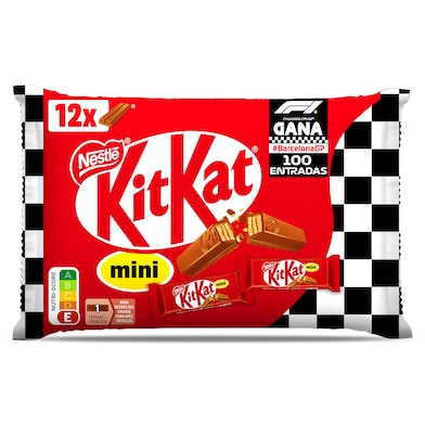 Mini barritas de galleta recubiertas de chocolate Kit Kat 200 g-0 Mini barritas de galleta recubiertas de chocolate Kit Kat 200 g-0