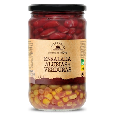 Ensalada de alubias y verduras Dia Vegecampo 370 g-0