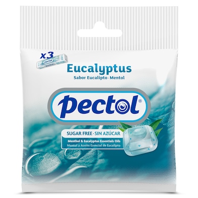 Caramelos de eucalipto y mentol sin azúcar Pectol 93 g-0 Caramelos de eucalipto y mentol sin azúcar Pectol 93 g-0