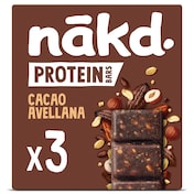 Barritas proteicas de cacao y avellana Nakd 135 g