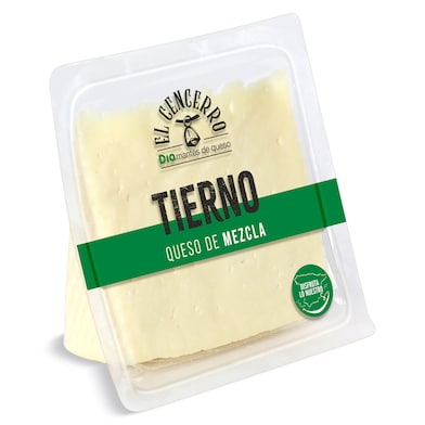 Queso tierno mezcla Dia El Cencerro 250 g-0 Queso tierno mezcla Dia El Cencerro 250 g-0
