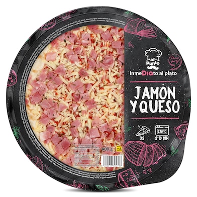 Pizza jamón y queso Dia Al Punto 400 g-0 Pizza jamón y queso Dia Al Punto 400 g-0