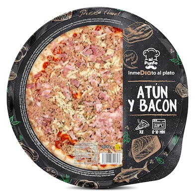 Pizza atún y bacon Dia Al Punto 400 g-0