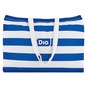 Bolsa de algodón azul de rayas Dia 1 unidad