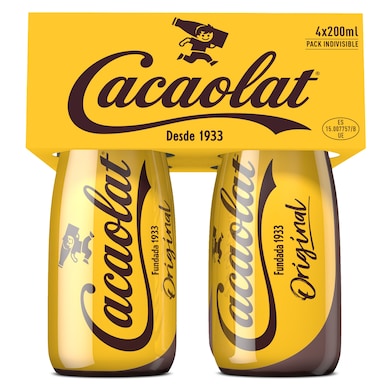 Batido de chocolate Cacaolat 4 x 200 ml-0 Batido de chocolate Cacaolat 4 x 200 ml-0