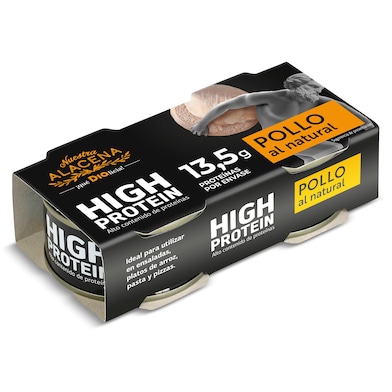 Pollo al natural alto en proteínas Dia Nuestra Alacena 2 x 52 g-0 Pollo al natural alto en proteínas Dia Nuestra Alacena 2 x 52 g-0