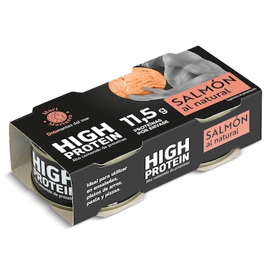 Salmón al natural alto en proteínas Dia mari marinera 2 x 50 g-0