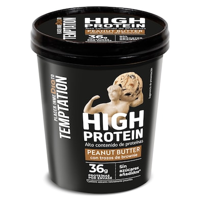 Tarrina de cacahuete alto en proteínas Dia Temptation 350 g-0