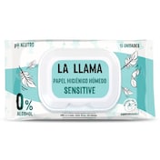 Papel higiénico húmedo sensitive Dia La Llama 15 unidades