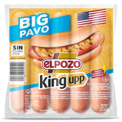 Salchichas big pavo Elpozo 200 g-0