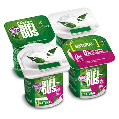 Bífidus natural doble 0% Dia Láctea 4 x 125 g-0 Bífidus natural doble 0% Dia Láctea 4 x 125 g-0