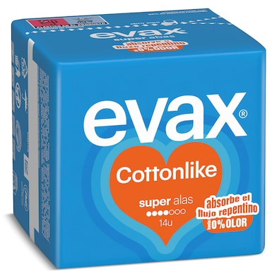 Compresas super con alas Evax 14 unidades-0 Compresas super con alas Evax 14 unidades-0