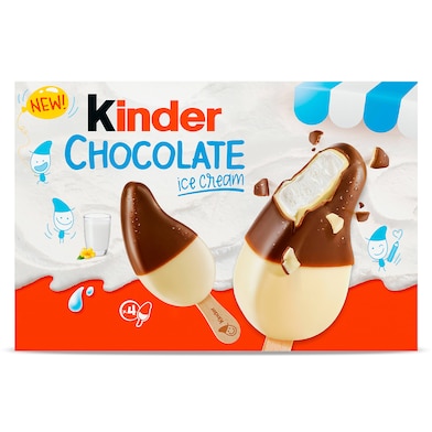 Helado de chocolate con leche Kinder 4 x 38 g-0