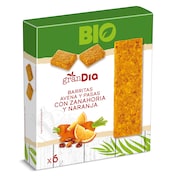 Barritas de avena y pasas con zanahoria y naranja Gran Dia 138 g