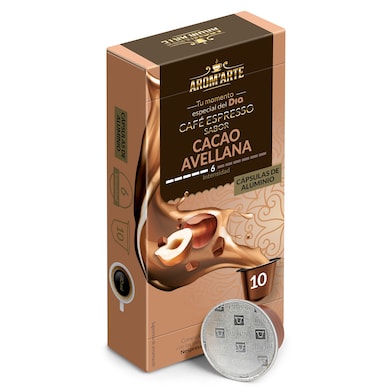 Cápsulas de café cocoa & hazelnut Dia Arom'arte 10 unidades-0