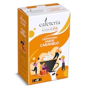 Café soluble cappuccino sabor caramelo en sobres Dia Cafetería 125 g