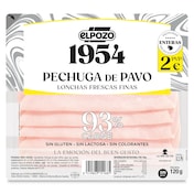 Pechuga de pavo 93% Elpozo 1954 120 g