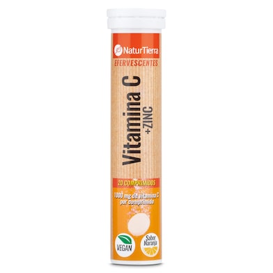 Comprimidos de Vitamina C + Zinc Natur Tierra 20 unidades-0