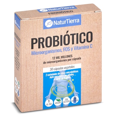 Cápsulas probióticas Natur Tierra 30 unidades-0 Cápsulas probióticas Natur Tierra 30 unidades-0