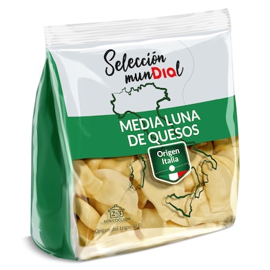 Pasta fresca media luna rellena de queso Dia Selección Mundial 250 g-0