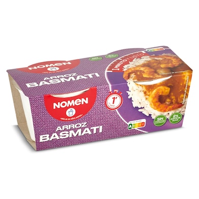 Vasos de arroz basmati Nomen 2 x 125 g-0