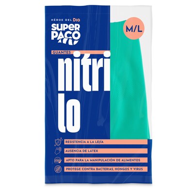Guantes de nitrilo M/L Dia Super Paco 2 unidades-0