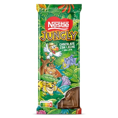 Chocolate con leche y galleta Nestlé Jungly 90 g-0 Chocolate con leche y galleta Nestlé Jungly 90 g-0