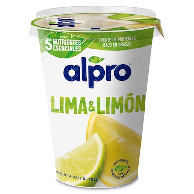 Yogur de soja lima limón Alpro 400 g-0 Yogur de soja lima limón Alpro 400 g-0