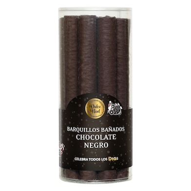 Barquillos cubiertos de chocolate negro Dia Dulce Noel 200 g-0