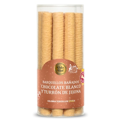 Barquillos cubiertos de chocolate y turrón Dia Dulce Noel 200 g-0
