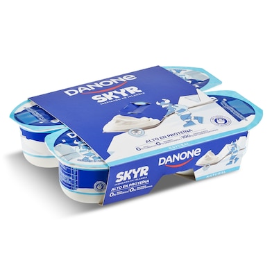 Skyr natural alto en proteínas Danone 4 x 100 g-0