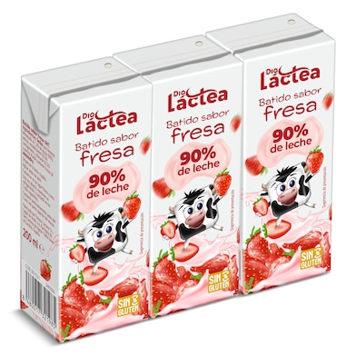 Batido de fresa Dia Láctea 3 x 200 ml-0 Batido de fresa Dia Láctea 3 x 200 ml-0