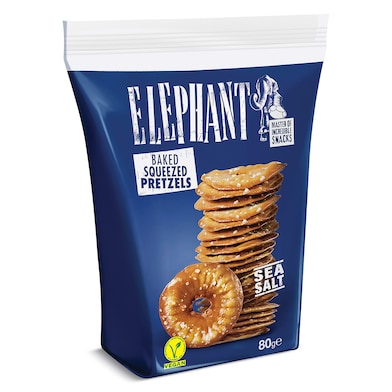 Pretzels con sal marina Elephant 80 g-0 Pretzels con sal marina Elephant 80 g-0