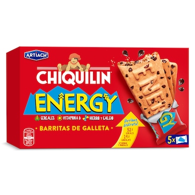Galletas con chocolate energy Artiach Chiquilin 150 g-0 Galletas con chocolate energy Artiach Chiquilin 150 g-0