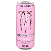 Bebida energética ultra strawberry dreams Monster Energy lata 500 ml