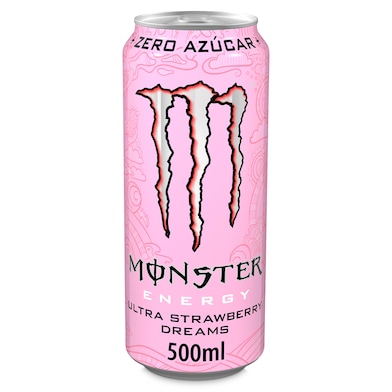Bebida energética ultra strawberry dreams Monster Energy lata 500 ml-0