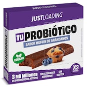 Barritas energéticas sabor muffin de arándanos con probióticos Just loading 105 g