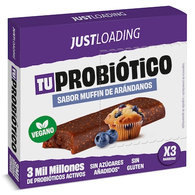 Barritas energéticas sabor muffin de arándanos con probióticos Just loading 105 g-0