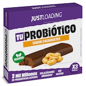 Barritas energéticas sabor cacahuete con probióticos Just loading 105 g