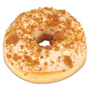 Rosquilla rellena de crema Biscoff cubierta de chocolate blanco y galleta 76 g
