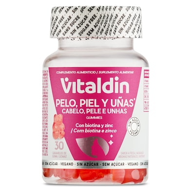 Gominolas para pelo, piel y uñas Vitaldin 30 unidades-0 Gominolas para pelo, piel y uñas Vitaldin 30 unidades-0