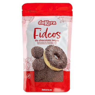 Fideos de chocolate negro Dekora 100 g-0